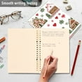 thumbnail image 4 of FORMRS 1-Subject Spiral Notebook 8" x 5" College Ruled 60 Refillable Sheet A5 Hard Cover, Brown Nordic Christmas, 4 of 7