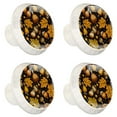 thumbnail image 2 of 4 Pcs Round White Knobs for Kitchen Cabinet Cupboard Dresser Bookcase Acorns Drawer Pulls Handles Home Decor, 2 of 8
