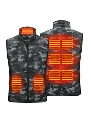 Electric Heated Vest for Men Women, Smart Rechargeable Heating Vest with 11  Heating Zones and 3 Heating Levels, Thermal Vest for
