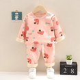 thumbnail image 4 of Conjunto de pijama para bebé y niña, ropa de dormir de lana cálida para niño y niña de 0 a 4 años, de Navidad, 4 of 4