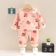 thumbnail image 1 of Conjunto de pijama para bebé y niña, ropa de dormir de lana cálida para niño y niña de 0 a 4 años, de Navidad, 1 of 3