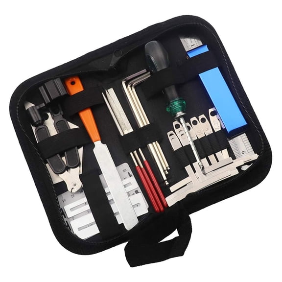 GOOHOCHY Guitar Repair Kit with Durable Metal Tools for Electric Guitar Maintenance Assorted Color