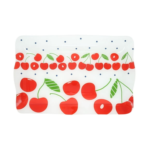 Pavilion - Cherries - 16.75" x 11" Serving Tray Dish Platter Vintage Red Kitchen Decor Serveware