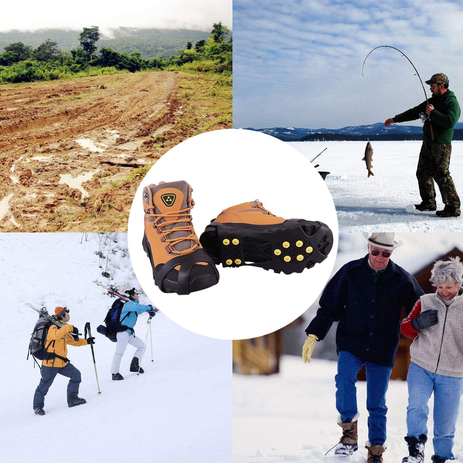 Crampons Pour Chaussures Hiver 40 Crampons Antidérapants En Acier