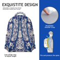 thumbnail image 5 of Paisley Print Gift Backpack - Durable School Bookbag for College Students, Waterproof Laptop Backpack with Spacious Pockets, Fashionable Paisley Design for Women & Men, 5 of 6