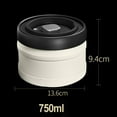 thumbnail image 2 of Sealed Coffee Bean Storage Container Vacuum Cereal Tea Keep Canister Tank for Coffee Airtight Jar(White,S), 2 of 4