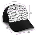 thumbnail image 2 of Yiaed Fish Bones Print Baseball Cap Dad Hat Polo Style Plain Blank Adjustable Size, 2 of 5