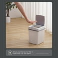 Qepwscx Automatic Trash Can with Lid,Intelligent Sensor Trash Can for