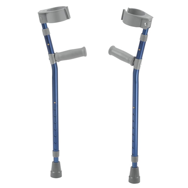 Inspirado en las muletas pediátricas de antebrazo Drive, azul caballero, grandes