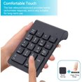 thumbnail image 3 of Wireless Numeric Keypad & Mouse Combo 18 Keyboard Keys USB Receiver Number Pad Keyboard Number Pad Plug and Play 24GHz Sensitive Technology 1200 DPI Mouse Combo for Laptop PC Desktop, 3 of 5