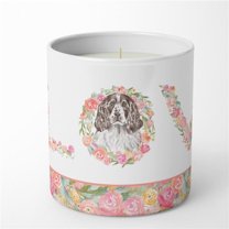 English Springer Spaniel Style 4 LOVE 10 oz Decorative Soy Candle