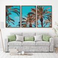thumbnail image 2 of IDEA4WALL 3 Piece Canvas Wall Art Tropical Palm Trees Canvas Prints Framed Wall Art Decor, 2 of 4