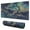 Bleu et Doré, variante sur Tapis de Souris Blue Lake Gaming Imperméable, Caoutchouc + Multi-Spandex Antidérapant Tapis de Souris de Gaming Tapis de Bureau pour Bureau Maison Jeu 31.5x15.7 Pouces