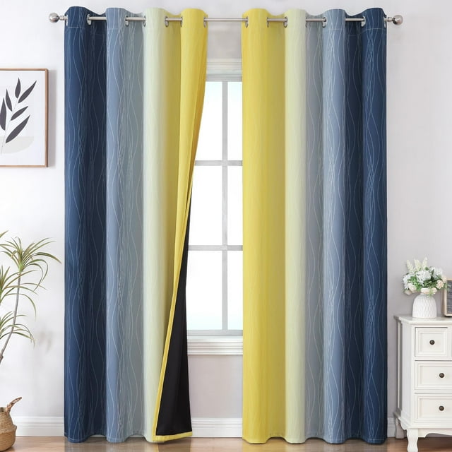Cortinas Estelar Textiler Ombre Blackout Thermal 132 x 259 cm