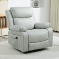 thumbnail image 2 of HOMCOM Recliner Chair, Reclining Chair with 8 Vibration Massage, Light Grey, 2 of 10