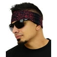 thumbnail image 4 of Multi Functional Tube Bandana | Classic Paisley Bandana Pattern - Black/Red Paisley CA4225, 4 of 4