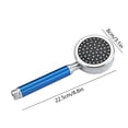 thumbnail image 3 of Qaailabf Space Aluminum High Pressure Shower Head with Filter, 22.5x8cm Metal Bathroom Faucet, Removable Panel for Easy Cleaning, Universal 4-Point Interface, Available in Blue, Gold, Silver, Red, 3 of 7