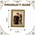 thumbnail image 5 of DESIGNICE Vintage Picture Frames,Fine Crafted Small Picture Frames,Frame Versatile Gold Picture Frames,5.91"X7.88",Gold, 5 of 7