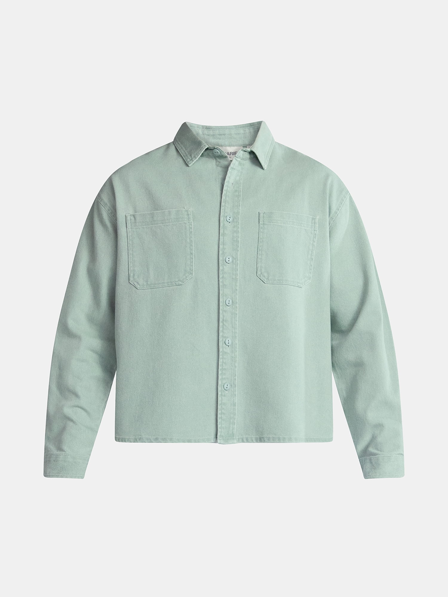 No Boundaries Twill Shirt with Long Sleeves, Men's and Big Men's