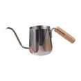 thumbnail image 2 of yingyy Stainless Steel Goneck Coffee Kettle Easy To Control Water Ergonomic Handle Coffee Drip Kettle Vertical Sturdy Silver 250ml, 2 of 6