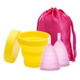 thumbnail image 2 of Conjunto de copa Menstrual de silicona para mujer, higiene femenina, esterilizador de período Menstrual, Coletor, 2 of 4