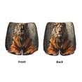 thumbnail image 5 of Haiem Jungle Meditating Lion Women's 2 in 1 Running Shorts - Lightweight Athletic Workout Gym Yoga Breathable Sports Shorts Liner with Phone Pockets-XX-Large, 5 of 9