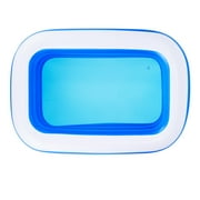 MoonSun Inflatable Pools Kiddie Pool, 71 x 47 x 24 Indoor Rectangle Swimming Pool for Kids, Toddlers, Infant, 3 Layers