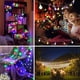 thumbnail image 4 of Guirnalda de luces para exterior, bombillas de colores, 12 m, 100 LED, guirnalda de luces navideñas para fiestas, jardines, balcones e interiores, Navidad, habitaciones infantiles, fiestas,, 4 of 7