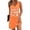 Orange Letter, variant on Women's Tank Nightgown V Neck Sleepshirts Soft Sleeveless Chemise Nightdress