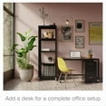 thumbnail image 4 of Space Solutions 18in 3 Drawer Metal Mobile Cabinet Ball Bearing Slide Black, 4 of 13