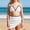 White, variant on Girls Bikini Swimsuit Two Piece For Hot And Beach Pool Party Girls Swimwear 3 Piece Set Size 10-11 Years