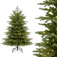 thumbnail image 1 of Costway 5 FT Artificial Christmas Tree with  1426 Lush PVC & PE Tips 200 LED Lights, 1 of 10