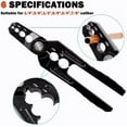 thumbnail image 2 of Copper Tube Rounder, Flat Tube Repairer Pliers, Manual Copper Tubing Repair Tool with 6 Hole - for 1/4", 3/8", 1/2", 5/8", 3/4" 7/8" Aluminum Pipe, 2 of 7