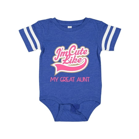 

Inktastic Cute Like My Great Aunt Gift Baby Girl Bodysuit