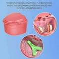 thumbnail image 2 of Denture Cleaning Kit: Denture Cleaning Case with Denture Brush (Pink), 2 of 5