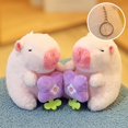 thumbnail image 1 of Capybara Plush Doll Cartoon Keychain Pendant Soft Stuffed Doll Backpack Pendant Car Bag Key Ring Decor Kid Gift Keychain tzw, 1 of 6