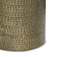 thumbnail image 5 of Allora 16" Contemporary Metal Side Table in Hammered Antique Gold, 5 of 6