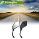 thumbnail image 3 of Espejos retrovisores universales de motocicleta ajustables, espejo lateral retrovisor de aluminio plástico, 1 juego negro M10 forma prismática, 3 of 7