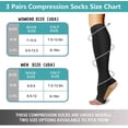 thumbnail image 4 of HSHDLDF 3 Pairs Open Toe Compression Socks for Men Women Toeless Compression Socks, 4 of 7