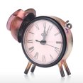 thumbnail image 3 of Reloj cerdito hecho a mano, figura metálica muda de mesa Tooarts Escultura de hierro, 3 of 6