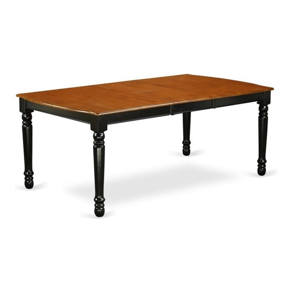 Pemberley Row Wood Black Cherry Dining Table Rectangular Butterfly Leaf 78" Unassembled