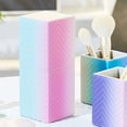 thumbnail image 4 of Organizador de lápices de PU con soporte para brochas de maquillaje, almacenamiento de brochas cosméticas para tocador, encimera, 21*8cm, 4 of 5