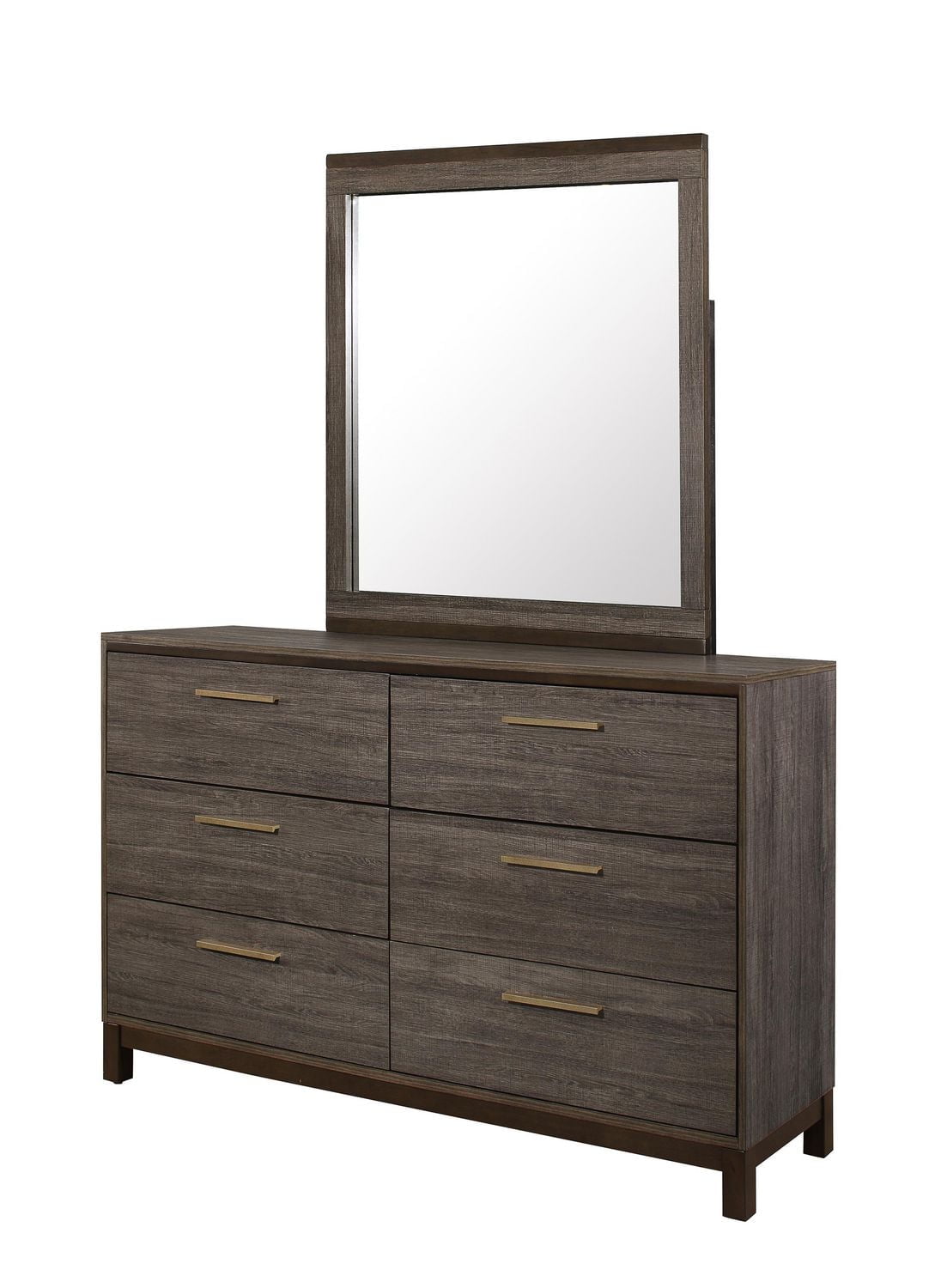 Topline Home Furnishings Grey Wood texture Dresser