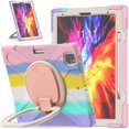 thumbnail image 2 of Funda a juego para iPad Pro de 12,9 pulgadas (2020) con correa para el hombro, soporte de anilla ajustable grande, portalápices y protección contra golpes., 2 of 5