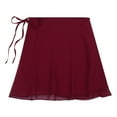 thumbnail image 5 of iEFiEL Women Ballet Dance Chiffon Wrap Skate Wrap Skirt with Tie Waist, 5 of 6