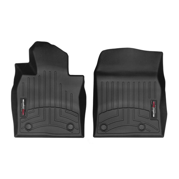 WeatherTech Custom Fit FloorLiners compatible with 2019-2026 Mazda MAZDA3 - 1st Row (Driver & Passenger), Black