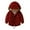 Burgundy, variant on Esaierr 3-10 Years Boys Girls Hooded Coats Jacket for Toddler Kids,Warm Fleece Coats Windproof Zipper Padded Coats