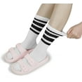 thumbnail image 5 of YooGuoGuo Striped Crew Socks Women - Retro Novelty Socks - Stretchy Casual Athletic Cotton Sock Size 5-11, 5 of 6