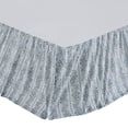 thumbnail image 4 of VHC Brands Jolie, Farmhouse Bed Skirt Dust Ruffle, Floral, King, Blue & Green, 78x80x16, 4 of 5