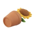 thumbnail image 3 of Bgsha Hand-Woven Wool Crochet Flowers Pot: Timeless, Low-Maintenance Floral Decor!, 3 of 10